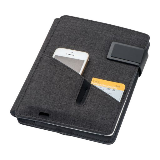 Leno A5 mappa powerbankkal, 4000 mAh