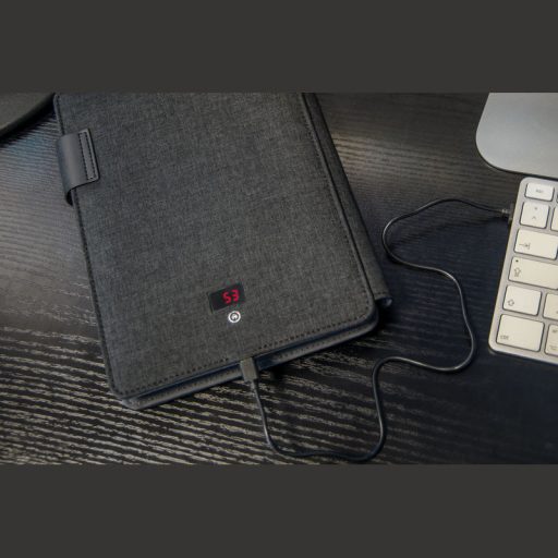 Leno A5 mappa powerbankkal, 4000 mAh