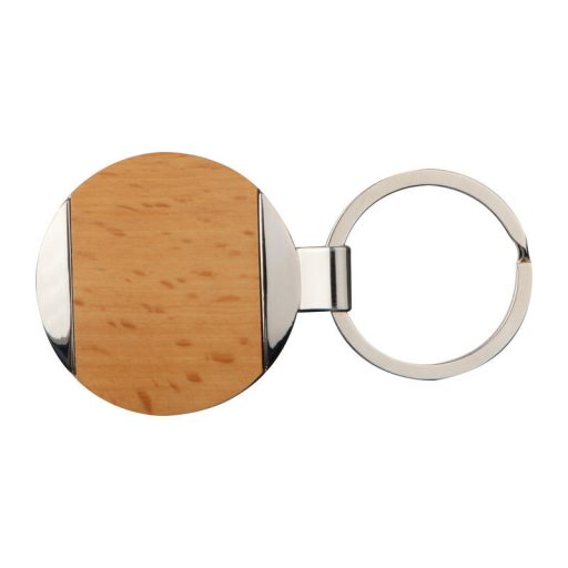 Langhaus fém-fa kulcstartó