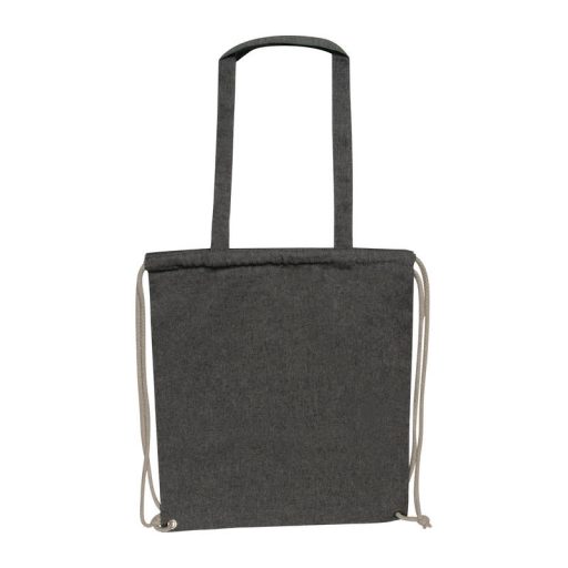 Addison újrahasznosított pamut hátizsák, 140 g/m²