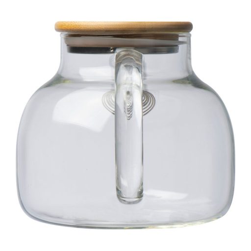 Frankfurt üvegkancsó bambusz fedővel, 1000 ml