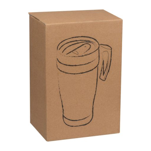 Fort Worth műanyag termoszbögre, 400 ml