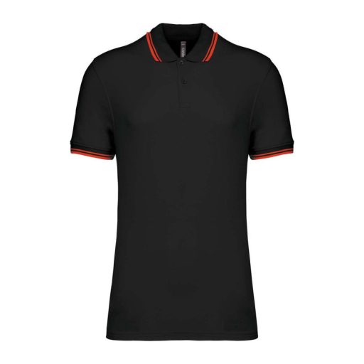 Men'S 2 Striped Short Sleeved Poloshirt