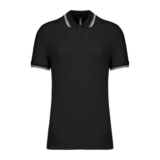 Men'S 2 Striped Short Sleeved Poloshirt