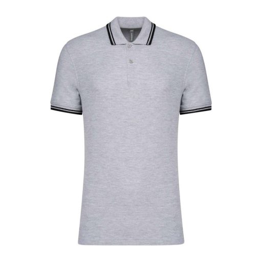 Men'S 2 Striped Short Sleeved Poloshirt