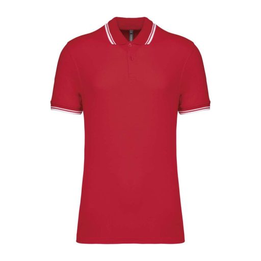 Men'S 2 Striped Short Sleeved Poloshirt