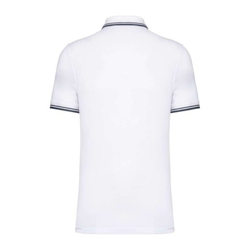 Men'S 2 Striped Short Sleeved Poloshirt