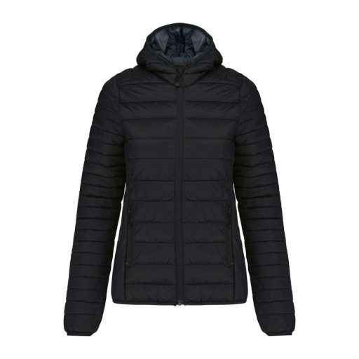 LADIES' LIGHTWEIGHT HOODED PADDED JACKET