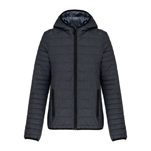 LADIES' LIGHTWEIGHT HOODED PADDED JACKET