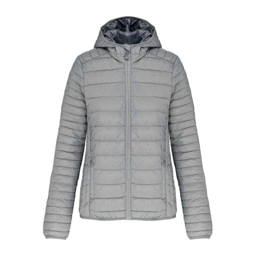 LADIES' LIGHTWEIGHT HOODED PADDED JACKET