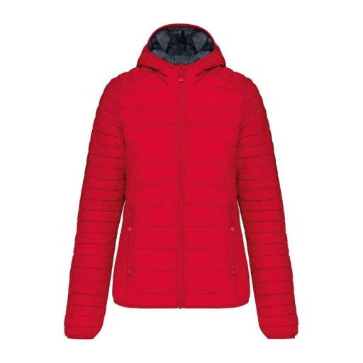 LADIES' LIGHTWEIGHT HOODED PADDED JACKET