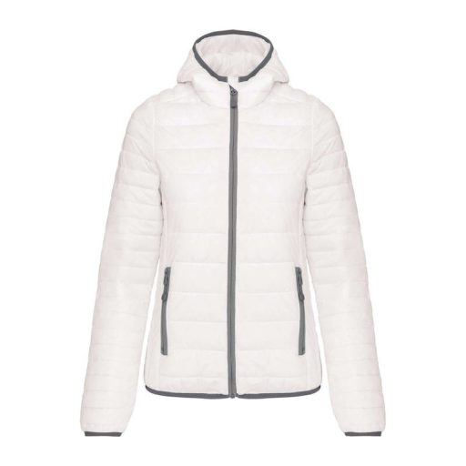 LADIES' LIGHTWEIGHT HOODED PADDED JACKET