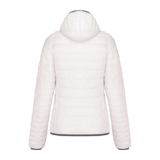 LADIES' LIGHTWEIGHT HOODED PADDED JACKET