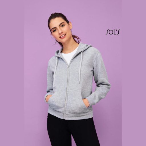 SOL'S SEVEN WOMEN - JACKET WITH LINED HOOD