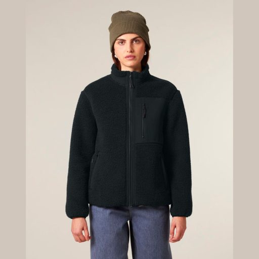 Brooker uniszex, laza szabású sherpa dzseki