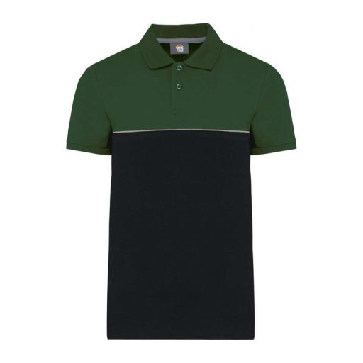 UNISEX ECO-FRIENDLY TWO-TONE SHORT SLEEVE POLO SHI