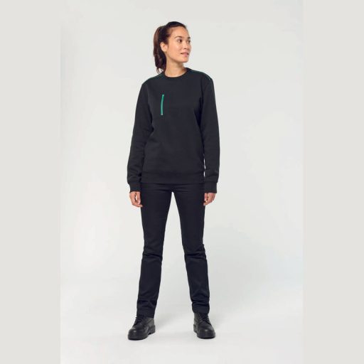 UNISEX DAYTODAY CONTRASTING POCKET SWEATSHIRT