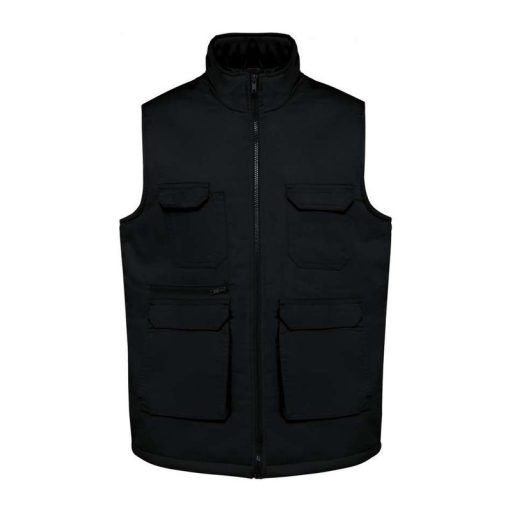 UNISEX PADDED MULTI-POCKET POLYCOTTON VEST