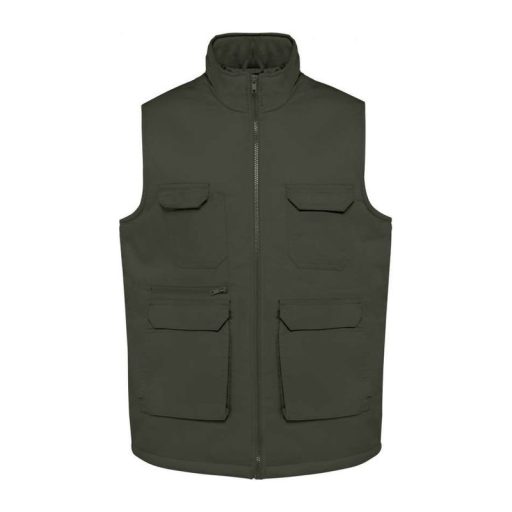 UNISEX PADDED MULTI-POCKET POLYCOTTON VEST