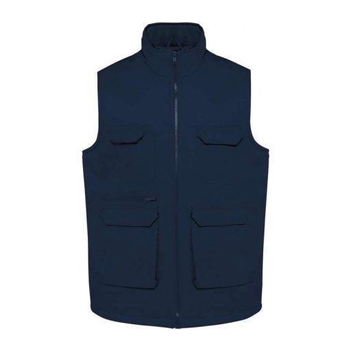 UNISEX PADDED MULTI-POCKET POLYCOTTON VEST