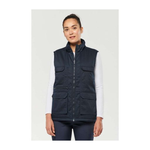 UNISEX PADDED MULTI-POCKET POLYCOTTON VEST