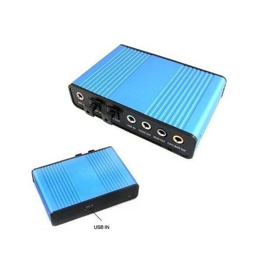 USB 5.1 hangkártya külső hangkártya 5.1 spdif