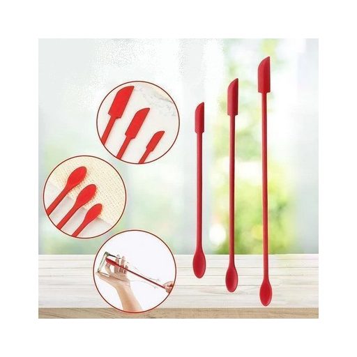 Szilikon Spatula Sminkes Üvegekhez (3db)