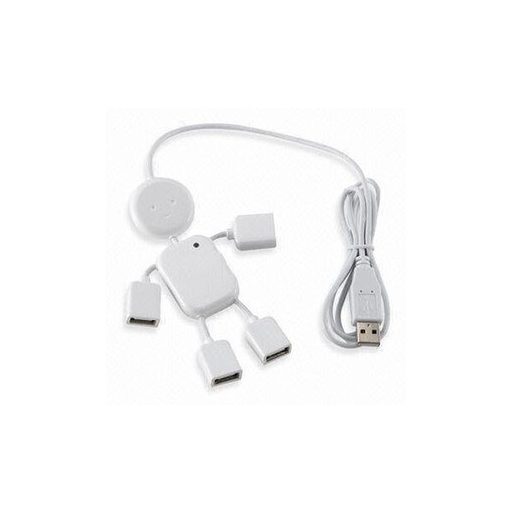 4 portos USB elosztó, emberke formájú