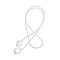 Nyakba akasztható szilikon pánt Samsung Galaxy Buds Plus-hoz