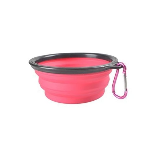 Latex hordozható etető és itató tál kutyáknak (350ML)