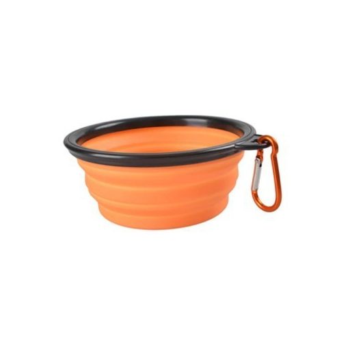 Latex hordozható etető és itató tál kutyáknak (350ML)