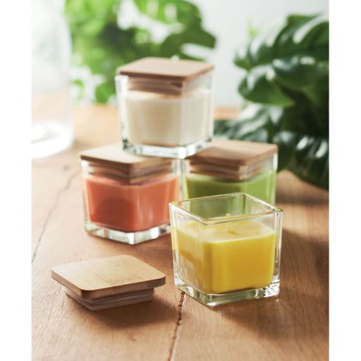 Négyzet alakú illatgyertya 50g