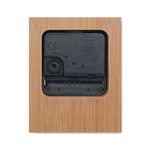 Bambusz asztali óra