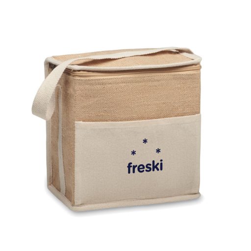 Juta és vászon hűtőtáska 3 l