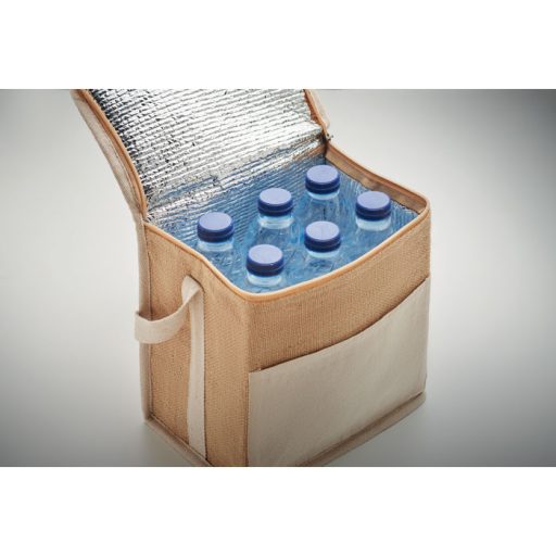 Juta és vászon hűtőtáska 3 l