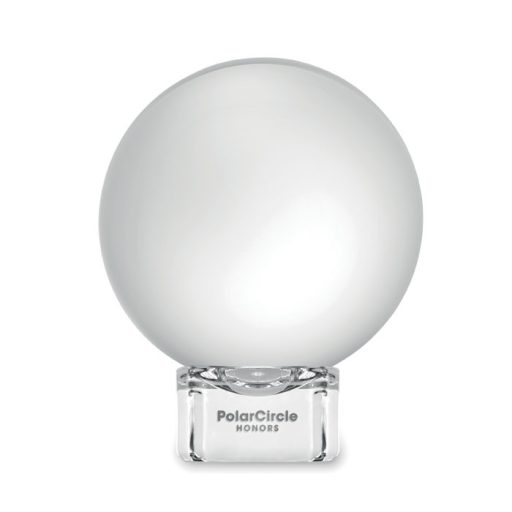 Gömb üveg díj/emlékplakett
