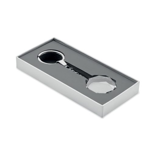 Kerek üveg kulcstartó