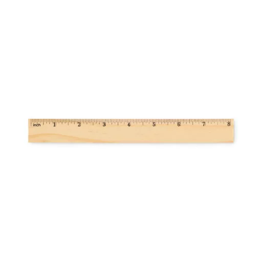 Fa vonalzó 20cm
