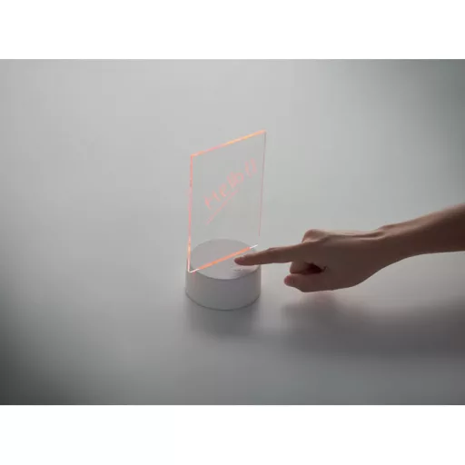Világító LED jegyzettábla