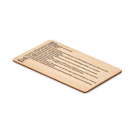 Bambusz RFID kártya