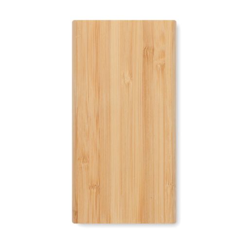 6000 mAh bambusz powerbank