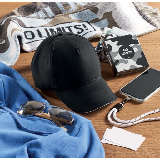 5 panel baseball sapka 260g/m²