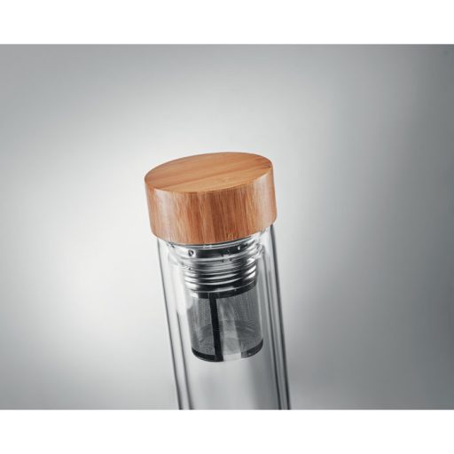Duplafalú üveg palack, 400 ml
