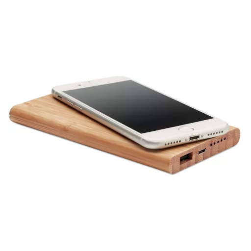 6000 mAh bambusz v.n.powerbank