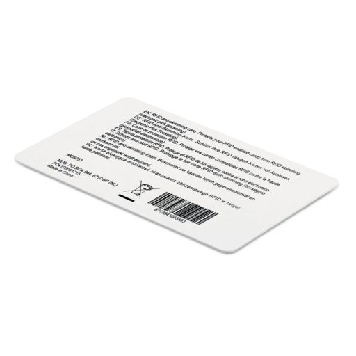 RFID skimmelésgátló kártya