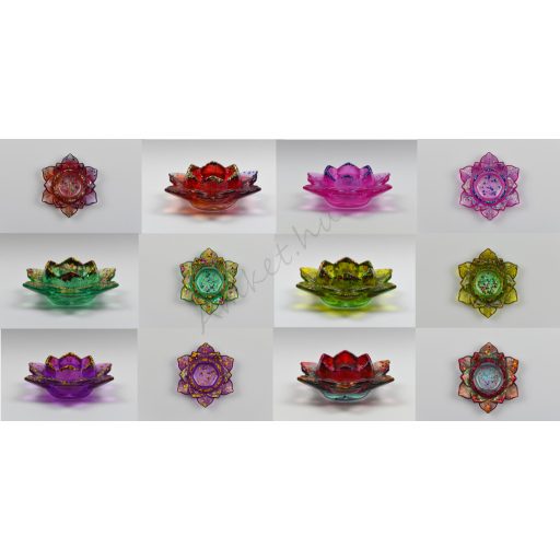 Gyertyatartó Lótusz virág több színben