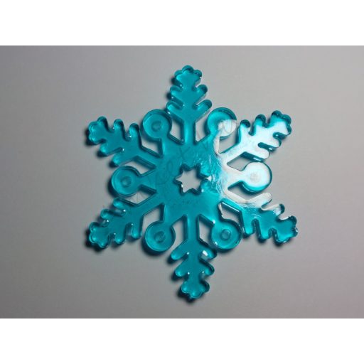 Hópehely 2 világoskék/áttetsző