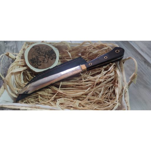 Vízibivaly szarv markolatú kés 25cm