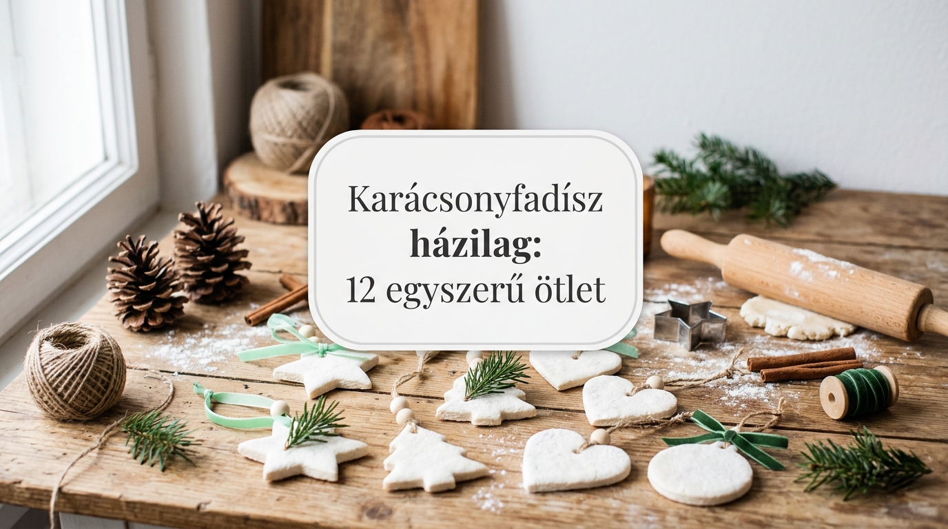 Karácsonyfadísz házilag: 12 egyszerű ötlet és recept