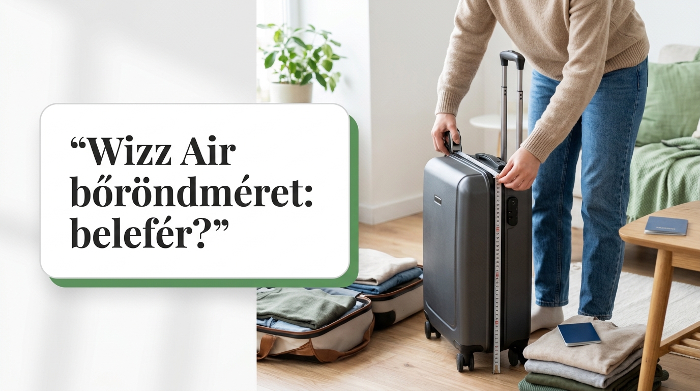 Wizz Air bőröndméretek 2026: Teljes útmutató utazóknak